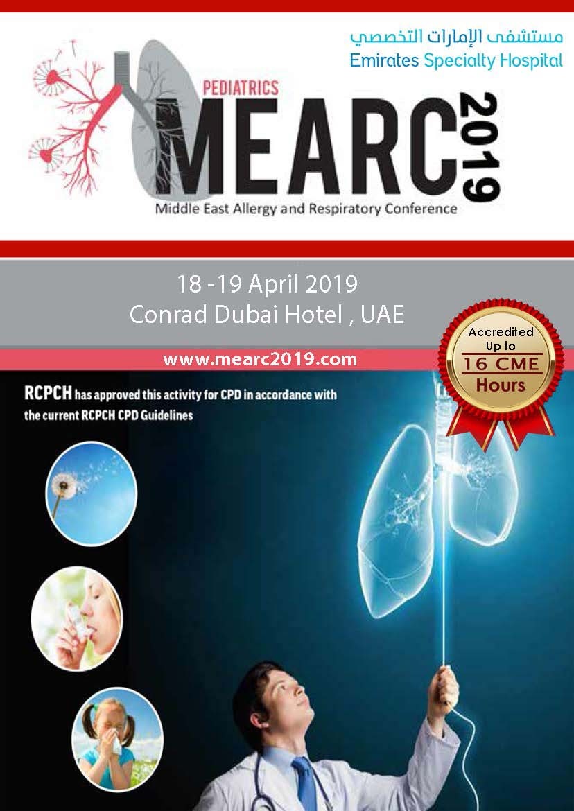 Pediatric Middle East Allergy and Respiratory Conference 2019 (MEARC 2019)