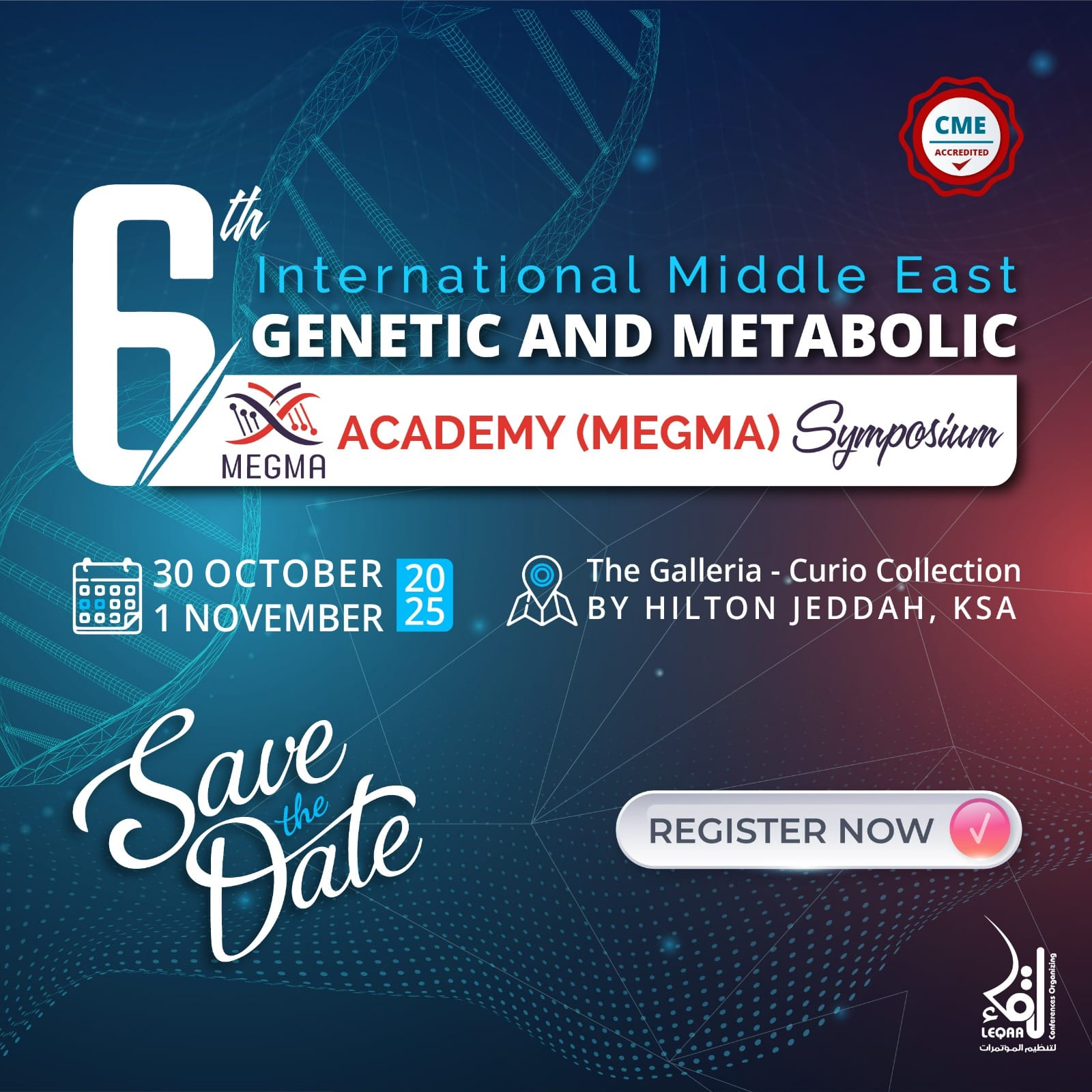 6th International Middle East Genetic and Metabolic (MEGMA) Poster