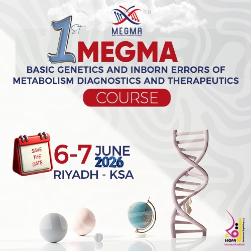 1st MEGMA Basic Genetics and Inborn Errors of Metabolism Diagnostics and Therapeutics Course Poster