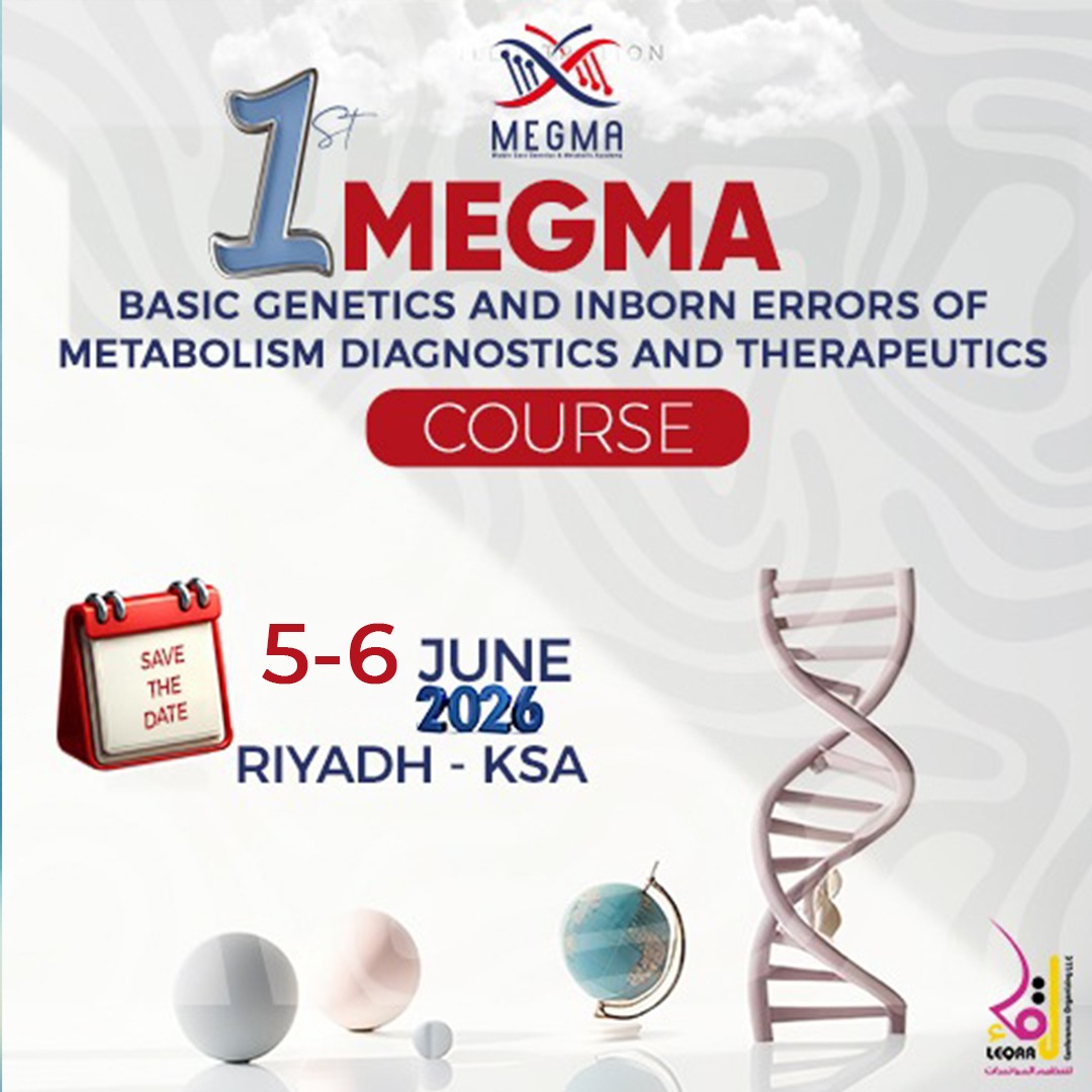 1st MEGMA Basic Genetics and Inborn Errors of Metabolism Diagnostics and Therapeutics Course Poster