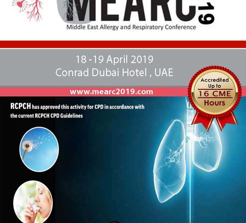 Pediatric Middle East Allergy and Respiratory Conference 2019 (MEARC 2019)