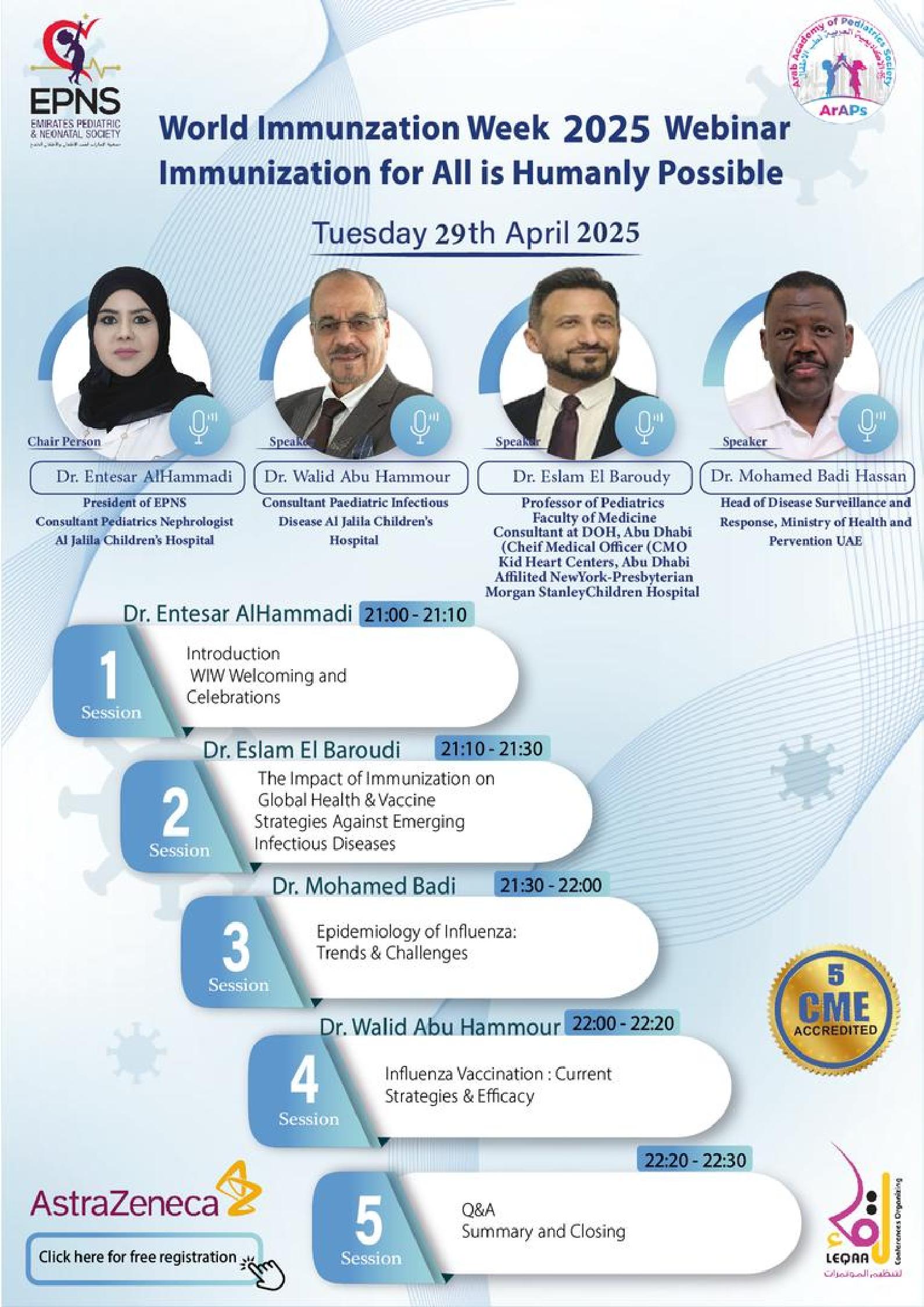 World Immunzation Week 2025 Webinar Immunization for All is Humanly Possible
