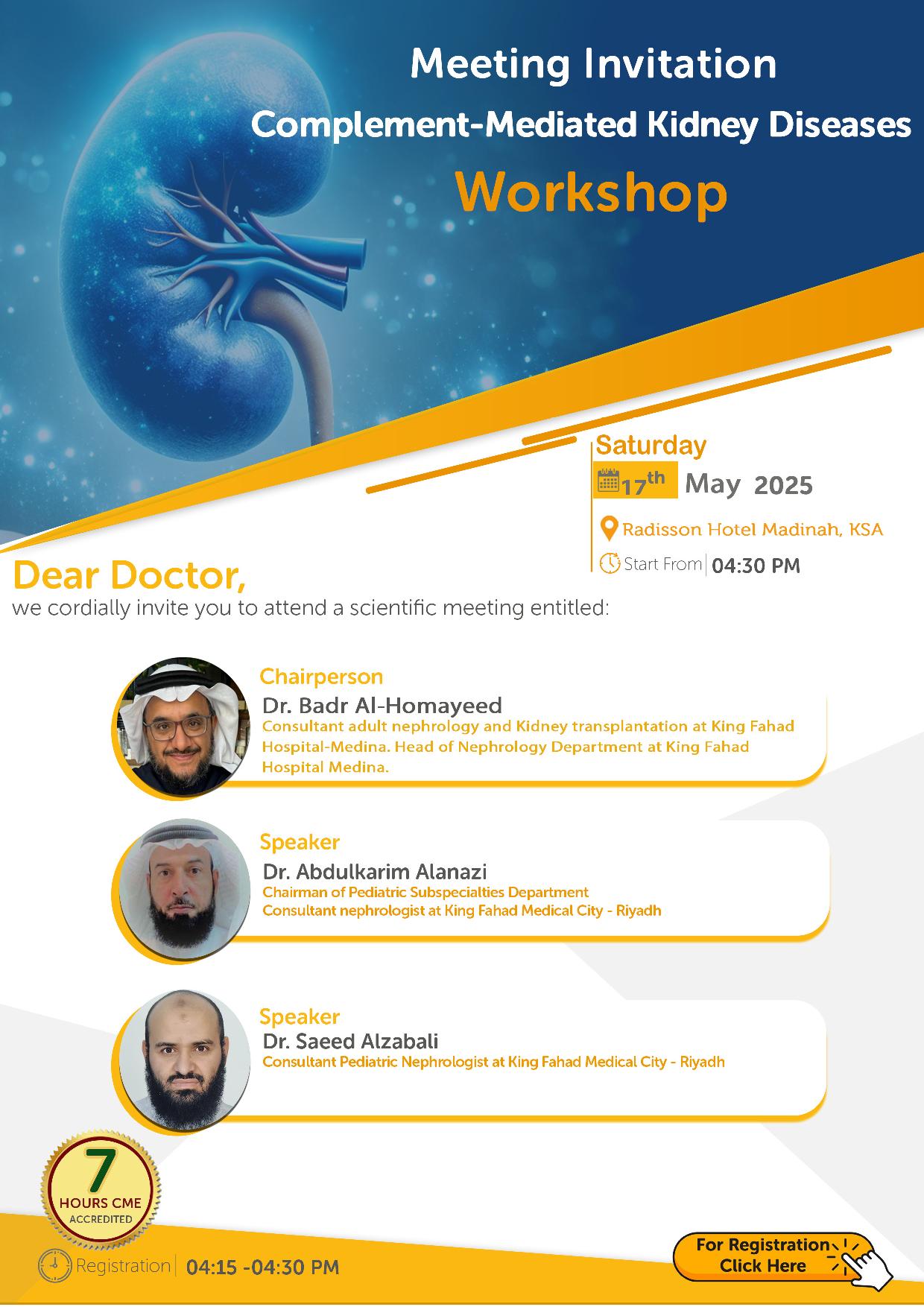 Complement Mediated Kidney Diseases Workshop